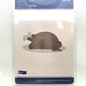 QuicKutz TURKEY Cutting Embossing Die 4 x 4 Thanksgiving Rev-0244 NEW
